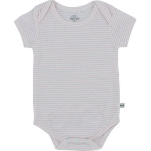 Born By Kiddo United Gestreepte Romper Wit/Lila