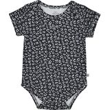 Born By Kiddo United Romper Antraciet/Wit