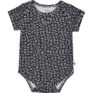 Born By Kiddo United Romper Antraciet/Wit