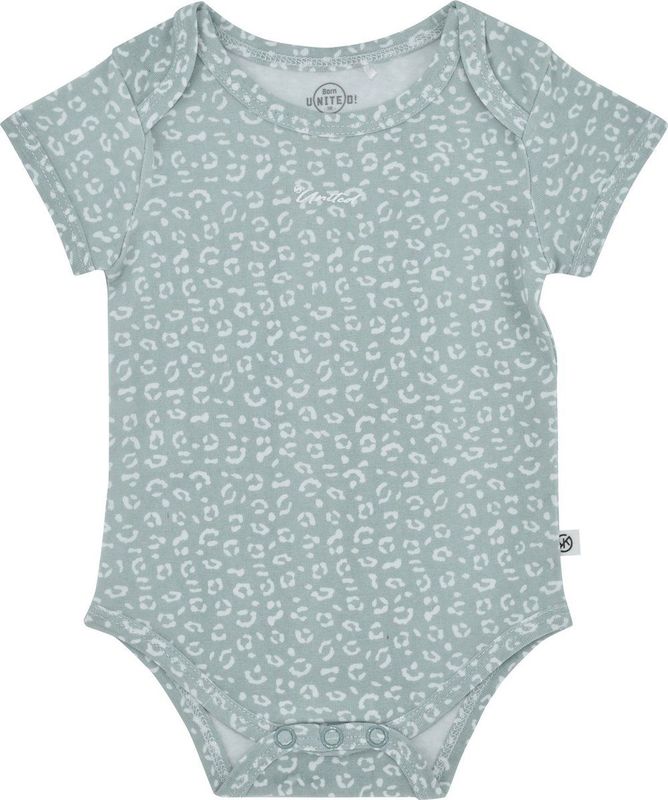 Born By Kiddo United Romper Mintgroen/Witt