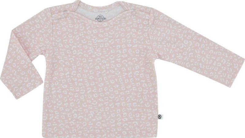 Born United Longsleeve Cheetah Meisjes Katoen Roze wit