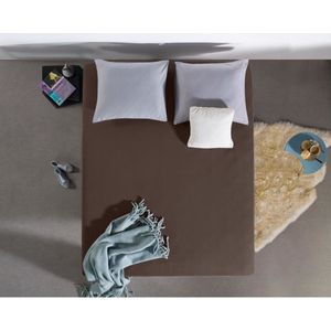 Dreamhouse Jersey Stretch Hoeslaken - 100% Katoen - 140x200 - Donker Taupe