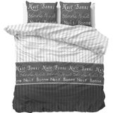 Sleeptime - Elegance Bella - Dekbedovertrek - Wit - Polyester-katoen - Dessin: Patroon