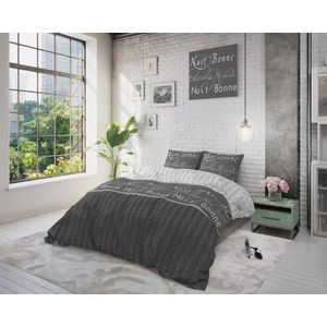 Sleeptime - Elegance Bella - Dekbedovertrek - Wit - Polyester-katoen - Dessin: Patroon