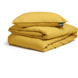 Dreamhouse Stone Washed Dekbedovertrek + 1 kussensloop Mosterd