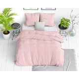 Dreamhouse Stone Washed Dekbedovertrek + 1 kussensloop Roze