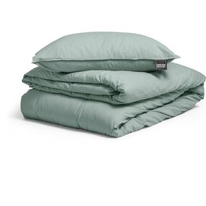 Dreamhouse Stone Washed Dekbedovertrek + 1 kussensloop Groen