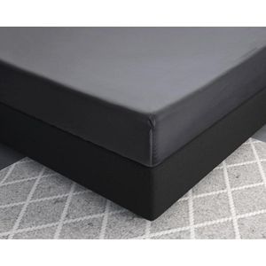 Primaviera Deluxe Satijnen - Hoeslaken - 200 x 220 - Antraciet