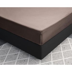 Primaviera Deluxe Satijnen Hoeslaken Taupe