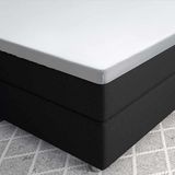 Primaviera Deluxe Satijnen - Topper Hoeslaken - 90 x 200 - Wit