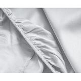 Primaviera Deluxe Satijnen - Topper Hoeslaken - 90 x 200 - Wit