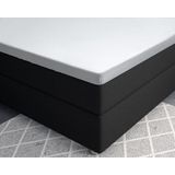 Primaviera Deluxe Satijnen - Topper Hoeslaken - 90 x 200 - Wit