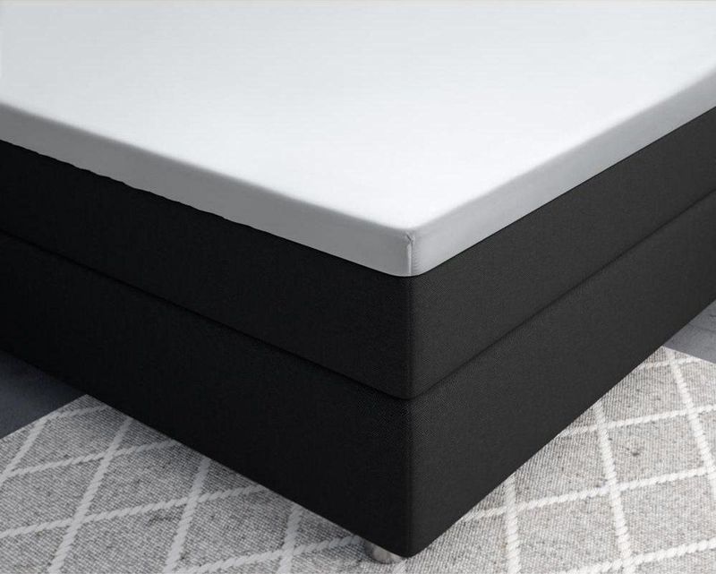 Primaviera Deluxe Satijnen - Topper Hoeslaken - 90 x 200 - Wit