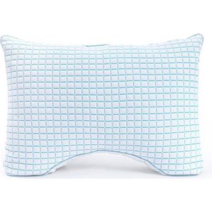 Dreamhouse 3D Verkoelend Neksteun Kussen - Blue Cell Tech - 45x65 - Wit
