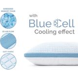 Dreamhouse 3D Verkoelend Traagschuim Kussen - Blue Cell Tech - 50x70 - Wit