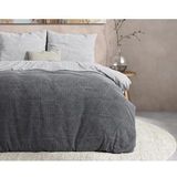 Dreamhouse Flanel Quinn - Dekbedovertrekset - Tweepersoons - 200x200/220 + 2 kussenslopen 60x70 - Antraciet