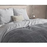 Dreamhouse Flanel Quinn - Dekbedovertrekset - Tweepersoons - 200x200/220 + 2 kussenslopen 60x70 - Antraciet