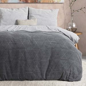 Dreamhouse Flanel Quinn - Dekbedovertrekset - Tweepersoons - 200x200/220 + 2 kussenslopen 60x70 - Antraciet