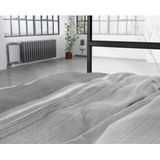 Sleeptime Flanel Stone Stripe Dekbedovertrek + 1 kussensloop Grijs