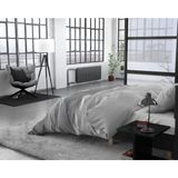 Sleeptime Flanel Stone Stripe Dekbedovertrek + 1 kussensloop Grijs