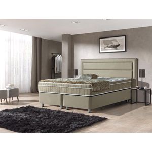 Dreamhouse® Saint Tropez Luxe Boxspring met Opbergruimte – Bed - 160 x 200 cm - Taupe