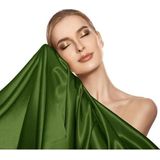 Sleeptime Satijnen Kussensloop - Anti allergeen - Haarverzorging - Huidverzorging - 2 Stuks - 60x70 cm - Groen