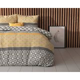 Dekbedovertrek - Grijs - Katoen - Eenpersoons