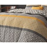 Dekbedovertrek - Grijs - Katoen - Eenpersoons