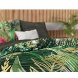 Dreamhouse Scandinavian Mentha - Dekbedovertrek - Eenpersoons - 140x200/220 + 1 kussensloop 60x70 - Groen