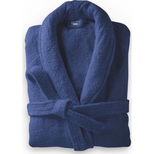 Dreamhouse Soft Terry - Badjas - Katoen badstof - S/M - Donker Blauw - Ultra zacht en warm
