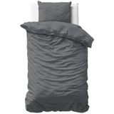 Primaviera Deluxe Uni Satijn - Dekbedovertrekset - Lits-Jumeaux - 240x200/220 + 2 kussenslopen 60x70 - Antraciet