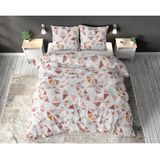 Sleeptime Bella Dekbedovertrek - 240x200/220 + 2 kussenslopen 60x70 - Wit - Lits-Jumeaux