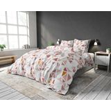 Sleeptime Bella Dekbedovertrek - 240x200/220 + 2 kussenslopen 60x70 - Wit - Lits-Jumeaux
