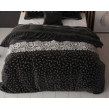 Sleeptime Dervio Dekbedovertrek - 200x200/220 + 2 kussenslopen 60x70 - Antraciet - Tweepersoons