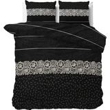 Sleeptime Dervio Dekbedovertrek - 200x200/220 + 2 kussenslopen 60x70 - Antraciet - Tweepersoons