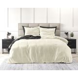 Sleeptime Velvet Touch - Dekbedovertrekset - Lits-Jumeaux - 240x200/220 + 2 kussenslopen 60x70 - Creme