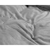 Sleeptime Velvet Touch - Dekbedovertrek - Eenpersoons - 140x200/220 + 1 kussensloop 60x70 - Grijs