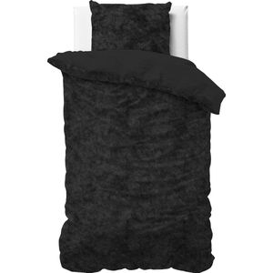 Sleeptime Velvet Touch Dekbedovertrek + 1 kussensloop Zwart