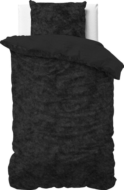 Sleeptime Velvet Touch Dekbedovertrek + 1 kussensloop Zwart