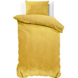 Sleeptime Velvet Touch - Dekbedovertrek - Eenpersoons - 140x200/220 + 1 kussensloop 60x70 - Goud