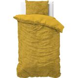 Sleeptime Velvet Touch - Dekbedovertrek - Eenpersoons - 140x200/220 + 1 kussensloop 60x70 - Goud