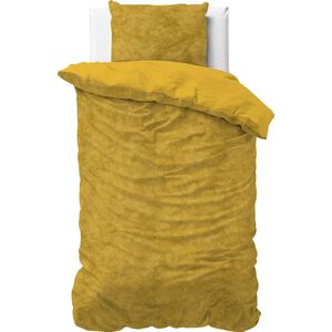 Sleeptime Velvet Touch - Dekbedovertrek - Eenpersoons - 140x200/220 + 1 kussensloop 60x70 - Goud
