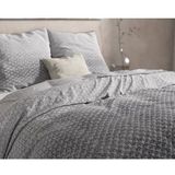 Dreamhouse Flanel Tamar Dekbedovertrek - 140x200/220 + 1 kussensloop 60x70 - Grijs - Eenpersoons