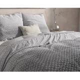 Dreamhouse Flanel Tamar Dekbedovertrek - 200x200/220 + 2 kussenslopen 60x70 - Grijs - Tweepersoons