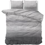 Dreamhouse Flanel Tamar Dekbedovertrek - 200x200/220 + 2 kussenslopen 60x70 - Grijs - Tweepersoons