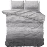 Dreamhouse Flanel Tamar Dekbedovertrek - 240x200/220 + 2 kussenslopen 60x70 - Grijs - Lits-Jumeaux
