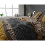 Sleeptime Altor Dekbedovertrek - 200x200/220 + 2 kussenslopen 60x70 - Goud - Tweepersoons