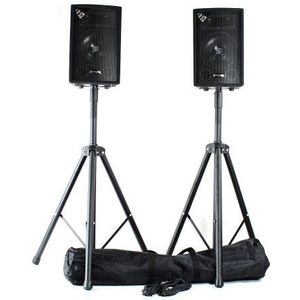Vonyx SL8 disco speakers - 800W 2-weg speakerset met 8'' woofers incl. statieven