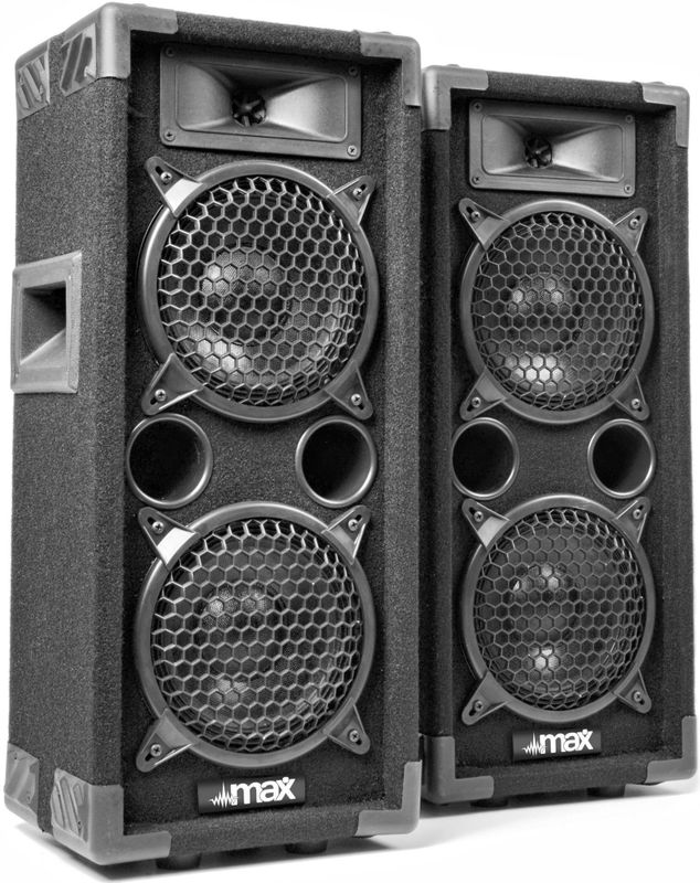 MAX - MAX26 - Speakerset - Zwart - 2 x 6" - 1200W
