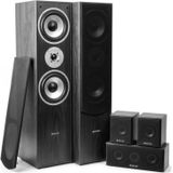 Fenton - HF5B - Home Cinema Set - Zwart - 510W met 8" Actieve Subwoofer 200W